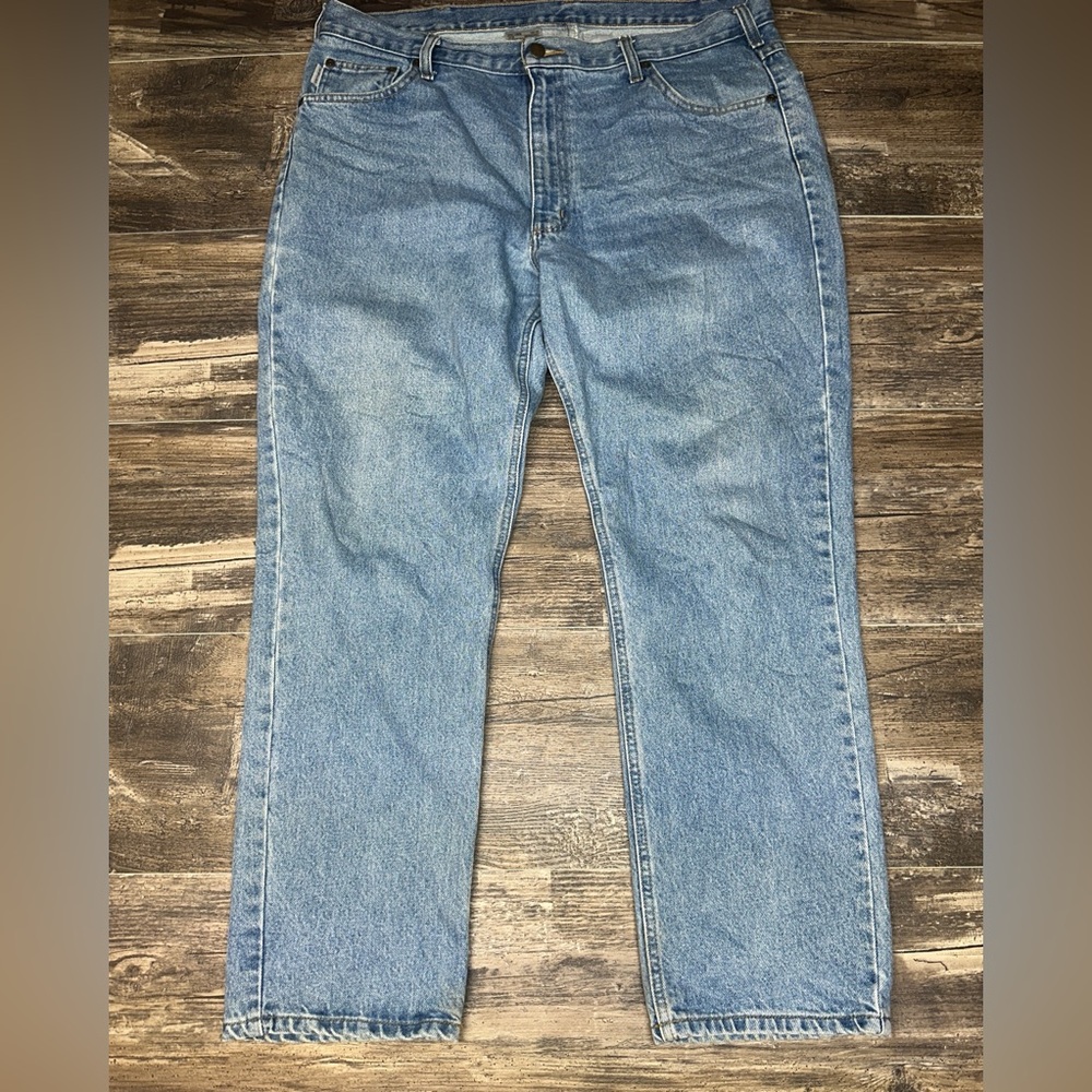 Carhartt B18 STW Jeans 40x30 Relaxed Fit Workwear Stone Wash Denim - GUC
